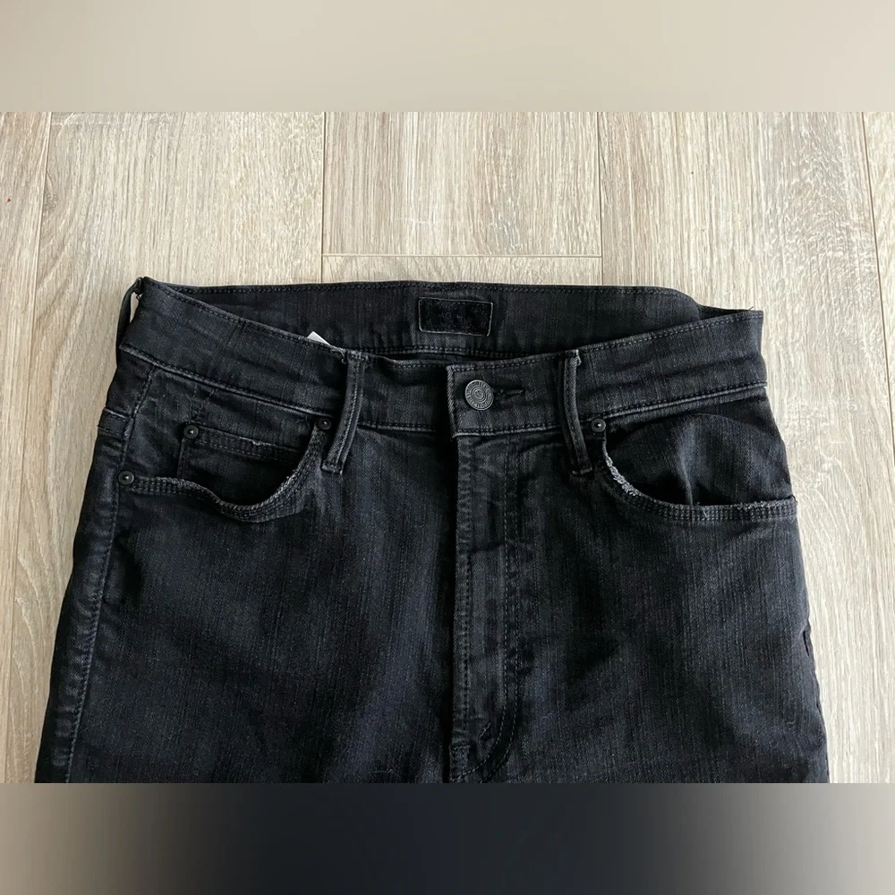 MOTHER Women’s The Stunner Zip Ankle Step Fray in Not Guilty - Size 27 - Picture 4 of 13